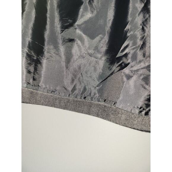 GAP Mini Skirt Women Sz 4 Blue Gray Wool Blend Lined Side Zip - Picture 6 of 9